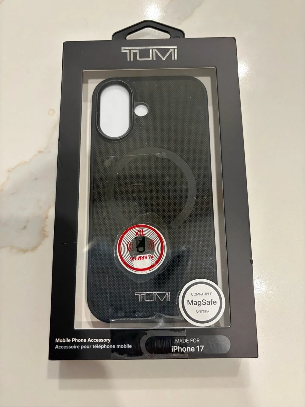 Tumi Premium MagSafe Case Matte Texture for iPhone 17 - Black NEW in Sealed Box